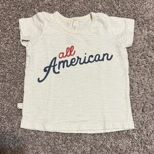 Childhoods Clothing Basic Tee - All American on Natural - 12-18M
